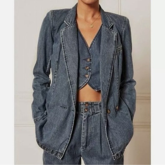 Boyish Anthropologie Julian Blazer Like Crazy Size L NWT - Picture 11 of 11